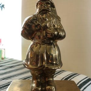 Brass Santa Stocking Holder